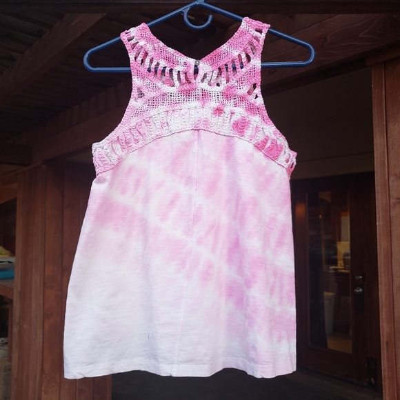 Sonoma pink tye dyed tank top women's size medium - Picture 4 of 7